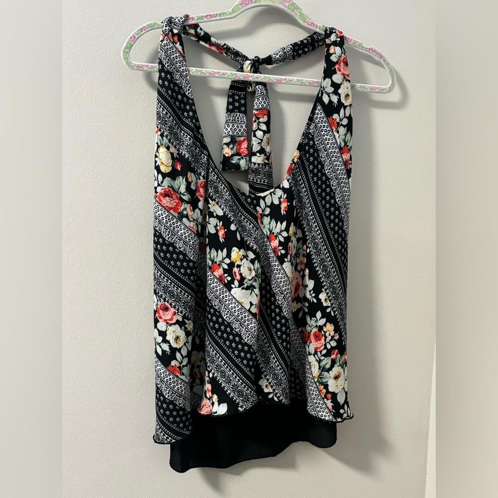 Floral Halter Top.